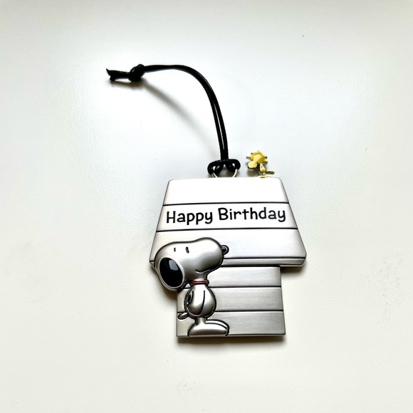 Peanuts Snoopy Metal Ornament “Happy Birthday” by Hallmark - Picture 1 of 4